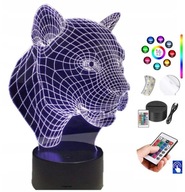 16-farebná stolná lampa Pantera Jaguar. LED PLEXIDO 16-farebná stolná lampa Pantera Jaguar. LED PLEXIDO