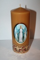 16cm HRUBÁ vosková sviečka 3 dni tmy Mary