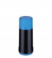 ROTPUNKT sklenená termoska Kingfisher, čierna a modrá
