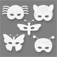 Papierové masky Hmyz 16 ks Creativ - Dánsko