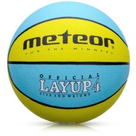 Basketbal Meteor Layup 4 žlto/modrý