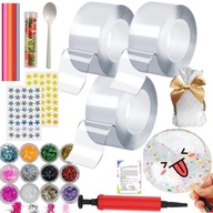 KREATIVE BUBBLE TAPE DIY SET 3 ks GLITTER