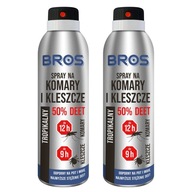 Sprej proti komárom a kliešťom 50% Deet 90 ml ÚČINNÝ AŽ 12 HODÍN x 2 kusy Sprej proti komárom a kliešťom 50% Deet 90 ml ÚČINNÝ AŽ 12 HODÍN x 2 kusy