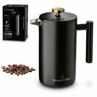 Elegantný piestový chovateľ kávy a čaju French Press ako 1L PRO termoska Elegantný piestový chovateľ kávy a čaju French Press ako 1L PRO termoska