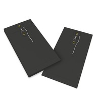 Čierne ozdobné obálky so zámkom, 20ks DL 110x220