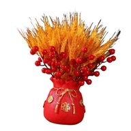 Kreatívna čínska kvetinová váza v tvare vrecka