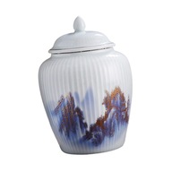 Čínska kvetinová váza ozdoby zázvorovej nádoby na vrchole stola