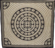 Indický BILLET XXL batikovaný orient MANDALA bavlna