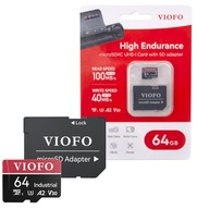 KARTA VIOFO INDUSTRIAL MICROSDXC 64 GB 100/40 MB/s