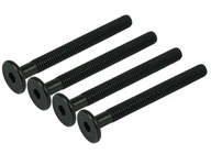 100x skrutka s oválnou hlavou čierna skrutka M6 x 25 mm 100x skrutka s oválnou hlavou čierna skrutka M6 x 25 mm