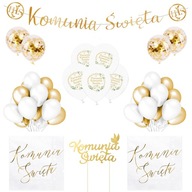 Prvá súprava SVÄTÉHO PRIJÍMANIA Balóniky Obrúsky XXL Banner Prvá súprava SVÄTÉHO PRIJÍMANIA Balóniky Obrúsky XXL Banner