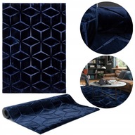 MODERNÝ Glamour PLUSH koberec jemný jemný Alaska 80x150 NAVY BLUE MODERNÝ Glamour PLUSH koberec jemný jemný Alaska 80x150 NAVY BLUE