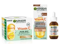 Sada Garnier Vitamín C: pleťové sérum na odfarbenie, hydratačný gél