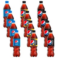 Sýtený nápoj Pepsi Cola + Max + Mango fľaša MIX SET 12x 330ml