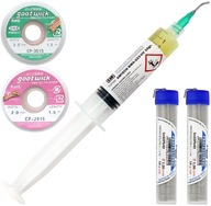 SET 2x TIN 2x FLUX BRIDGE AMTECH RMA-223 UV SET 2x TIN 2x FLUX BRIDGE AMTECH RMA-223 UV