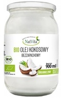 Kokosový olej bez vône 900 ml BIO NatVita Kokosový olej bez vône 900 ml BIO NatVita