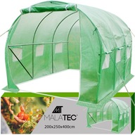 Fóliový tunel 10m2 Záhradný skleník 4x2,5x2m