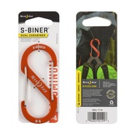 Nite Ize S-Biner hliníková dvojitá karabína #4 oranžová Nite Ize S-Biner hliníková dvojitá karabína #4 oranžová