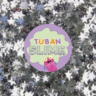 Tuban Slime Glitter strieborné hviezdičky na zadok