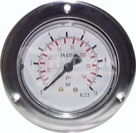 Manometer na zadnom paneli 10 bar 63 závit 1/4" Manometer na zadnom paneli 10 bar 63 závit 1/4"