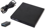 Externá DVD ROM SLIM USB mechanika + USB-C adaptér