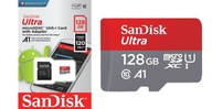 Adaptér na microSD kartu Sandisk ULTRA 128Gb 120MB/s