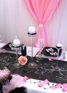 Organza s potlačou ČIERNA 9m Organza s potlačou ČIERNA 9m