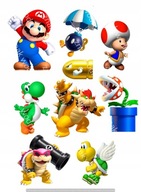 Potlač CUKROVEJ HMOTY na tortu SUPER MARIO Potlač CUKROVEJ HMOTY na tortu SUPER MARIO