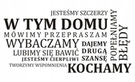 Citát nálepky na stenu - V tomto dome... 35 Citát nálepky na stenu - V tomto dome... 35