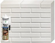 PVC panely White Brick PVC DW01 10x + fix MX lepidlo