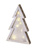 Drevený vianočný stromček s LED hviezdičkami