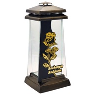 Lampáš na hrobovú sviečku s venovaním pre milovaných rodičov Zlatá kaplnka 26cm Lampáš na hrobovú sviečku s venovaním pre milovaných rodičov Zlatá kaplnka 26cm