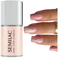 Semilac ONE STEP Hybrid S258 Naked Glitter Peach Top Base 3v1 SEOL