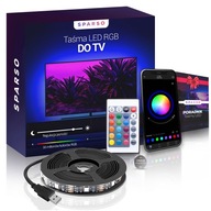LED STRIP 5M RGB USB 5050 Podsvietenie pre TV LED diódy Diaľkové ovládanie APLIKÁCIA Set LED STRIP 5M RGB USB 5050 Podsvietenie pre TV LED diódy Diaľkové ovládanie APLIKÁCIA Set