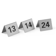 Informačný tanier TABUĽKA ČÍSLO 13-24 nerez, sada 12 ks. - Informačný tanier TABUĽKA ČÍSLO 13-24 nerez, sada 12 ks. -