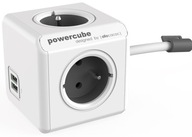 Allocacoc PowerCube 4 zásuvky +2xUSB 3m Allocacoc PowerCube 4 zásuvky +2xUSB 3m