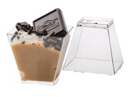 Štvorcové dezertné poháre predjedlá 200 ml 50 ks Štvorcové dezertné poháre predjedlá 200 ml 50 ks