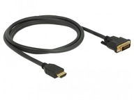 Kábel HDMI-DVI-D 1,5 m čierny dual link pozlátený