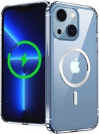 PUZDRO na IPHONE 13 MINI + SKLENENÉ 9H PUZDRO ČÍRA MAGSHOCK