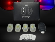 CSTG LED Stroboskopy, 4 kusy, pre auto, dron, bicykel, motorku CSTG LED Stroboskopy, 4 kusy, pre auto, dron, bicykel, motorku