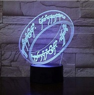 3D LED RING LORD OF THE RING LAMP USB + DIAĽKOVÉ 3D LED RING LORD OF THE RING LAMP USB + DIAĽKOVÉ