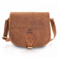 Dámske kožené kabelky Paolo Peruzzi Messenger Bag Vintage Brown