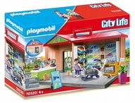 Súprava postavičiek Playmobil Portable Obchod so zeleninou Market City Life