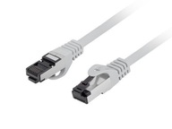 Lanberg Patchcord cat.8.1 S/FTP CU LSZH CU 1m fluk Lanberg Patchcord cat.8.1 S/FTP CU LSZH CU 1m fluk