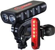 LED CYKLISTICKÁ LAMPA PREDNÁ 1800 LUMENOV VÝKONNÁ + ZADNÁ LED CYKLISTICKÁ LAMPA PREDNÁ 1800 LUMENOV VÝKONNÁ + ZADNÁ