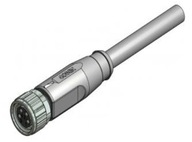 Zástrčka M8 samica 4 pinový rovný kábel 2 m PVC