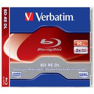 Blu-Ray disk VERBATIM BD-RE 50GB x2 1ks šperk
