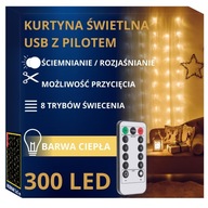 LED SVETELNÁ ZÁPONA VONKAJŠIE VNÚTORNÉ SVETELNÉ LAMPY 300 PRE USB 3x3M