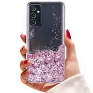 Puzdro pre SAMSUNG GALAXY M52 5G GLITTER LIQUID + SKLO