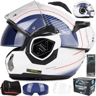 Moto prilba LS2 FF906 Advant Cooper White Blue L Moto prilba LS2 FF906 Advant Cooper White Blue L